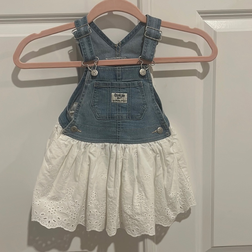 Jean and white OshKosh Baby dress